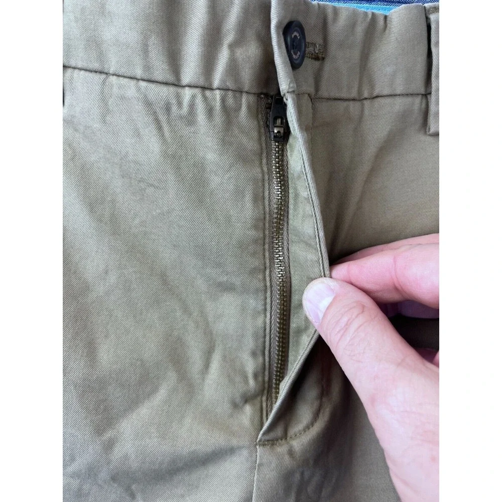 Banana Republic Mason Chino Mens Pants 35X30 Khaki Casual Cotton/Elastane‎